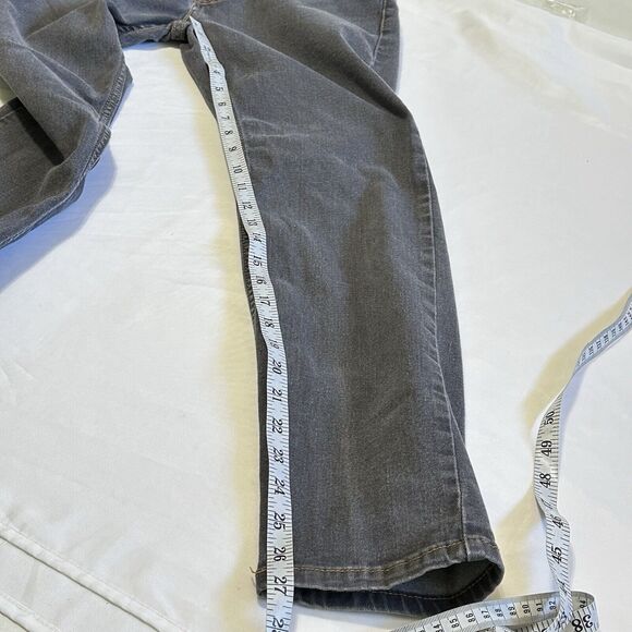 Vintage Levis 502 Jeans Mens Straight 28x30 Light Gray skater Button Fly Stretch - Picture 16 of 16